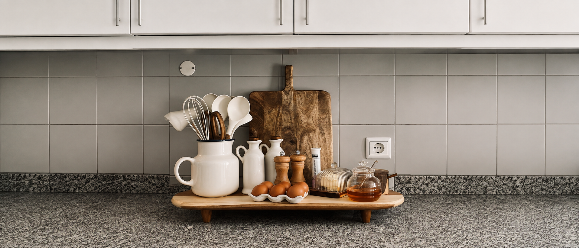 Organized everyday kitchen storage