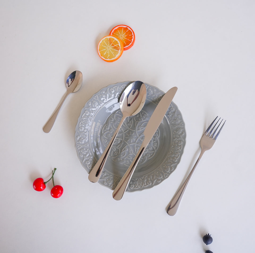 24-Piece Stainless Steel Cutlery Set | Premium Collection | Gold |Silver - Image 8