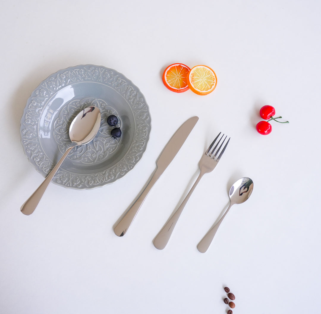 24-Piece Stainless Steel Cutlery Set | Premium Collection | Gold |Silver - Image 2