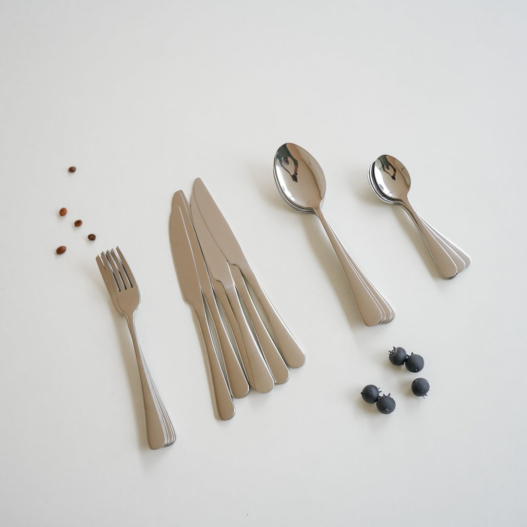 24-Piece Stainless Steel Cutlery Set | Premium Collection | Gold |Silver - Image 11