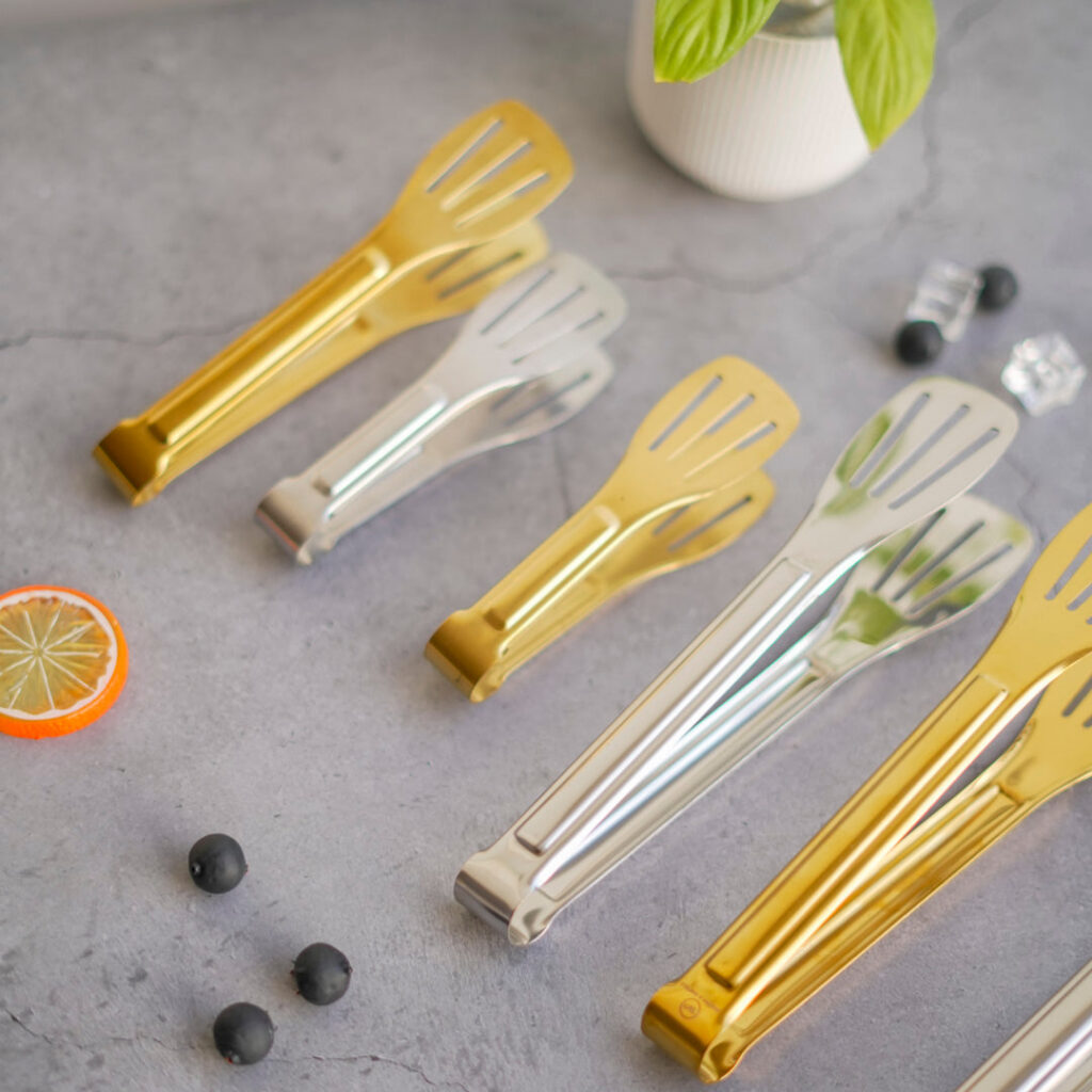Classic Multipurpose Tong | 4 sizes | Gold & Silver | Stainless Steel