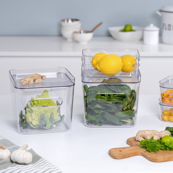 Compact Clear Square Storage Container - Image 2