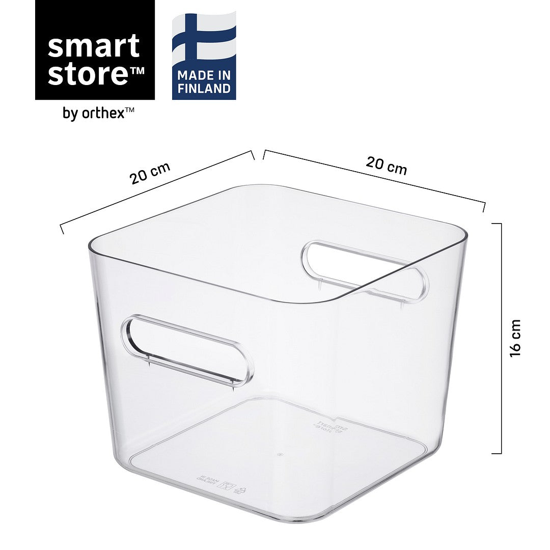 Compact Clear Square Storage Container - Image 7