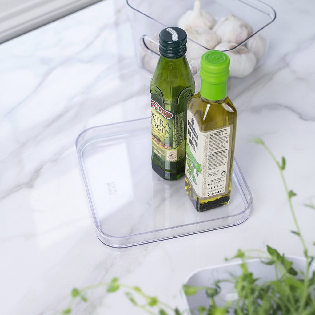 Compact Clear Square Storage Container - Image 5