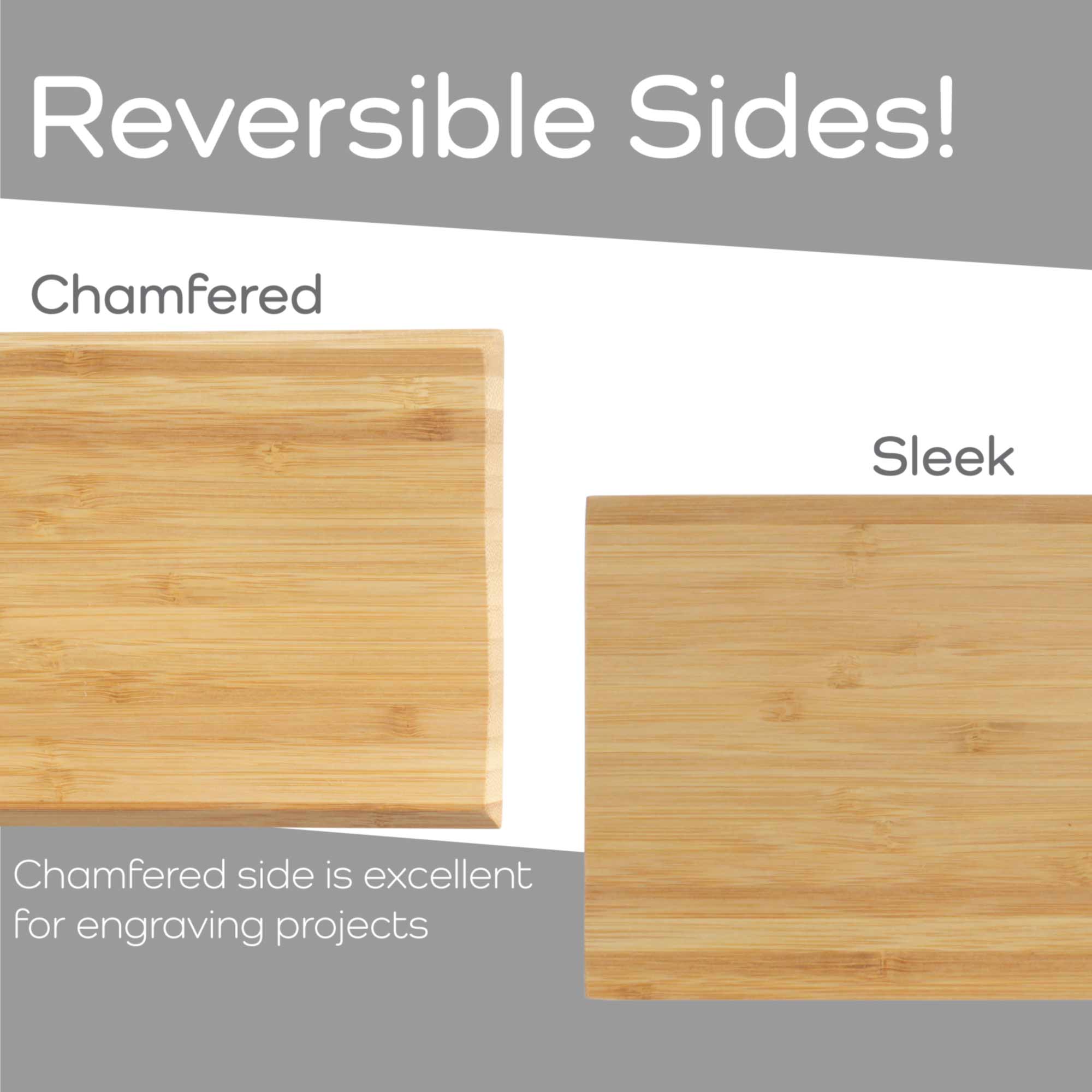 Bamboo Cutting Board with Chamfered Edge - 7.9" x 5.5" x 0.75" - Image 5