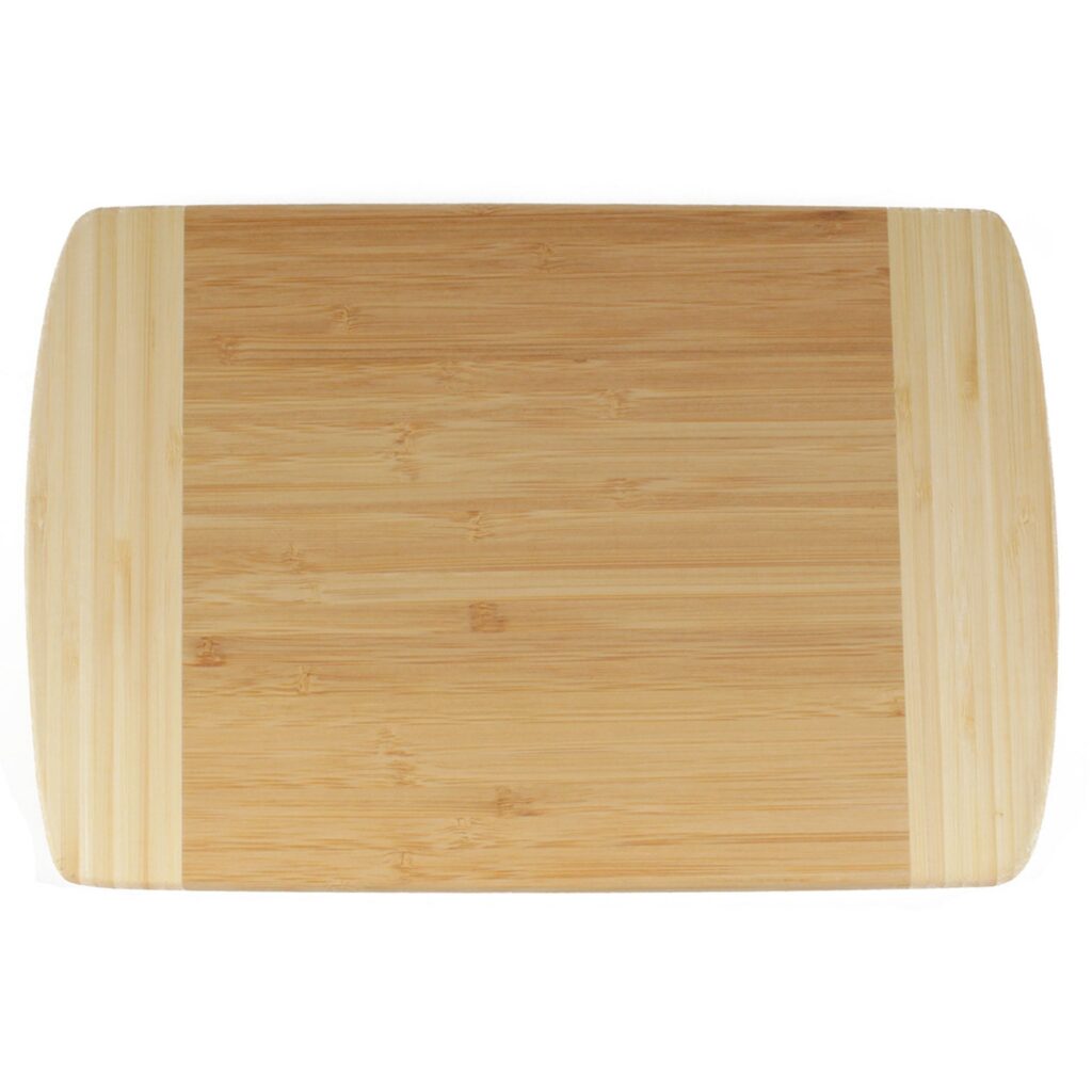 Small Two-Tone Bamboo Cutting Board 12" x 8" x 0.75"