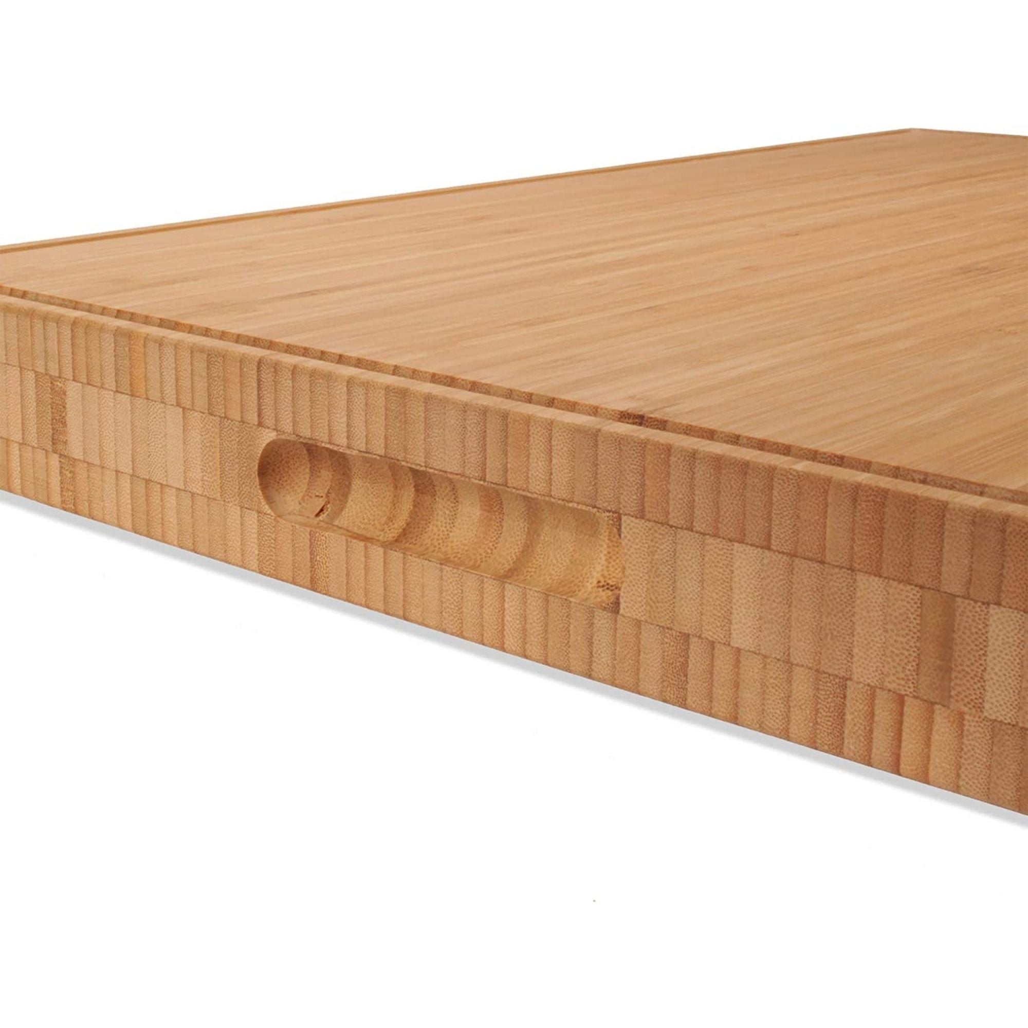 Butcher Block Bamboo Cutting Board 24" x 18" x 2" - Image 2