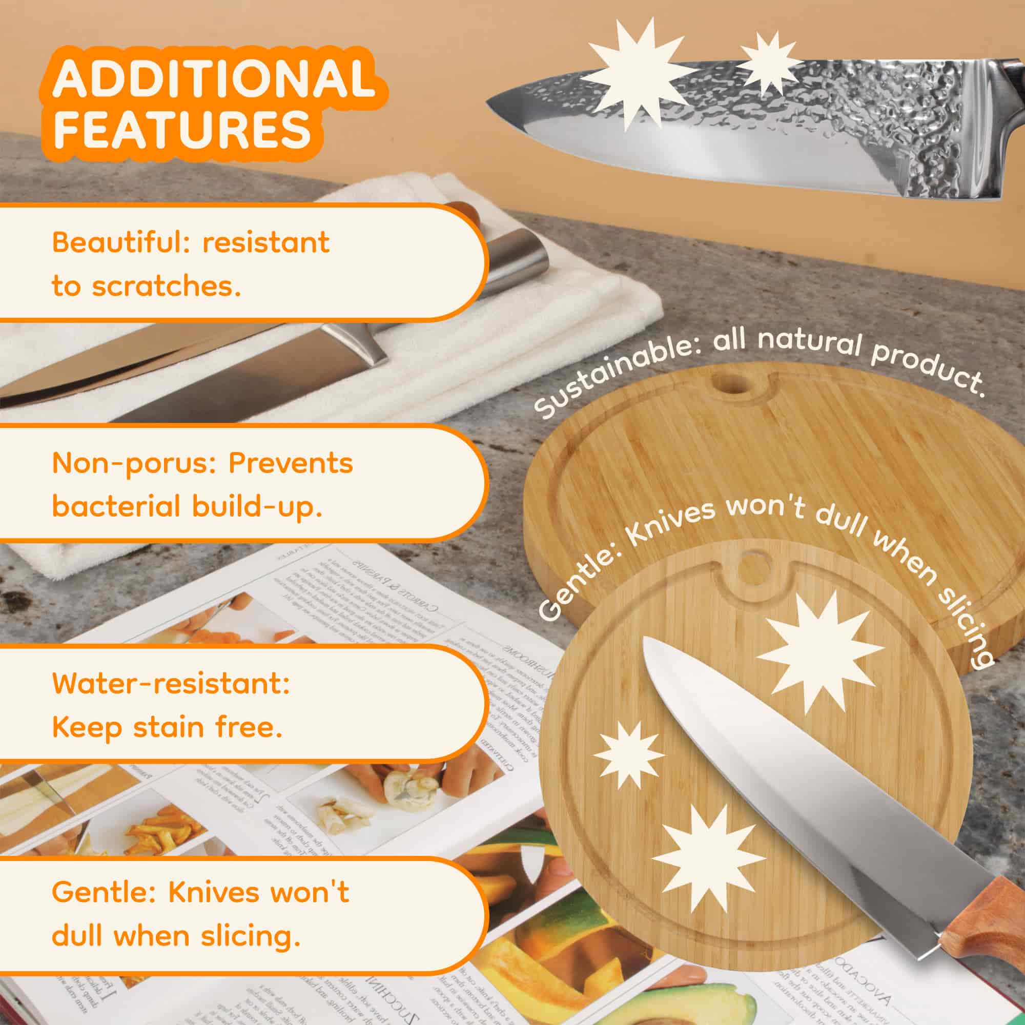 Round Bamboo Cutting Boards - Image 4