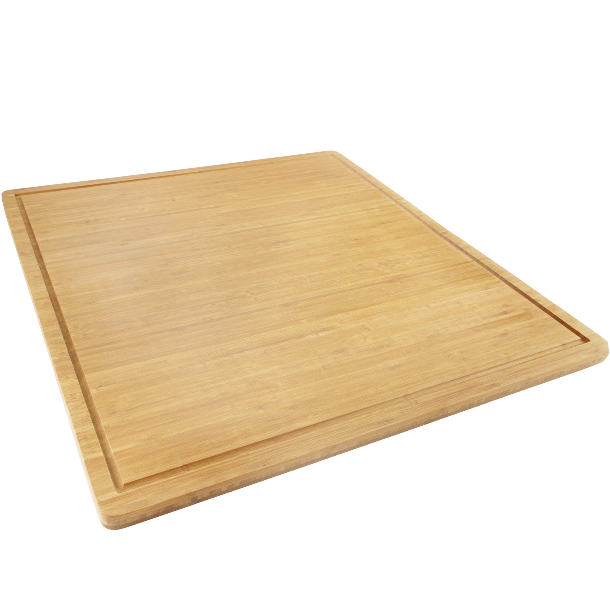 Extra Large Flat/Grooved Bamboo Cutting Board - Image 2
