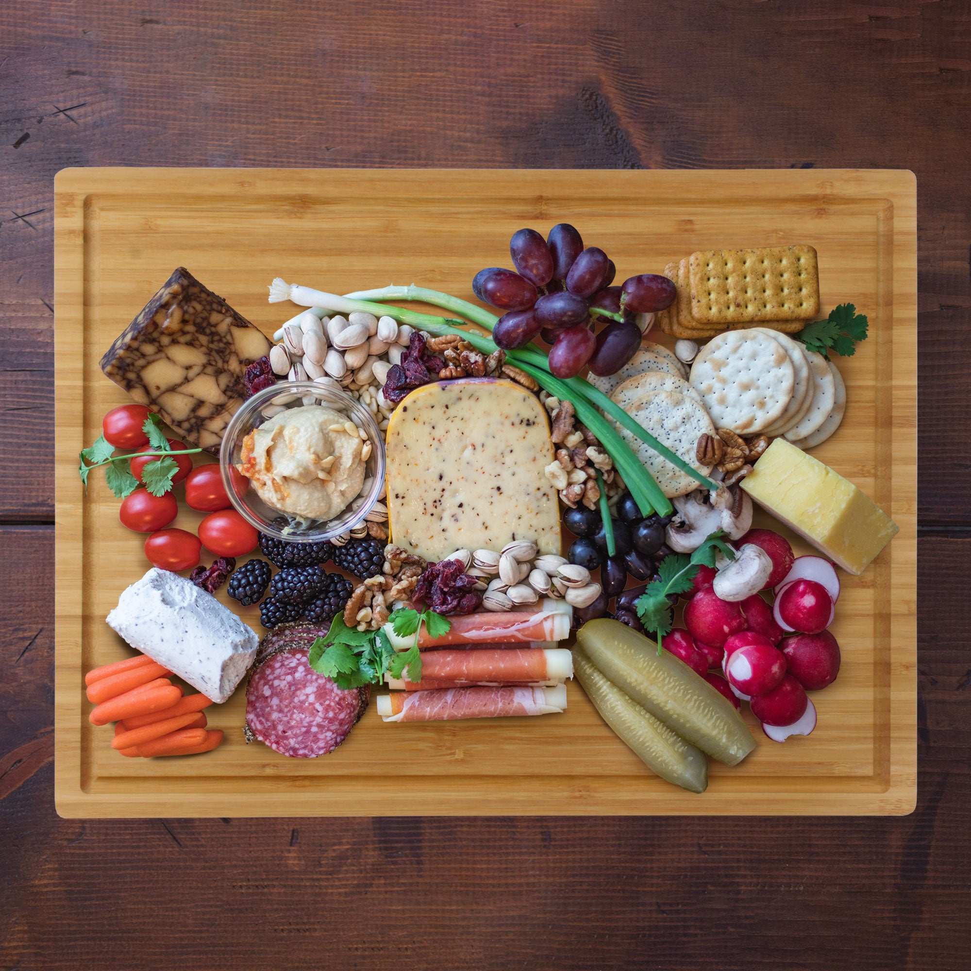 Grooved Bamboo Cutting Board 15.75" x 11.75" x 0.75" - Image 5