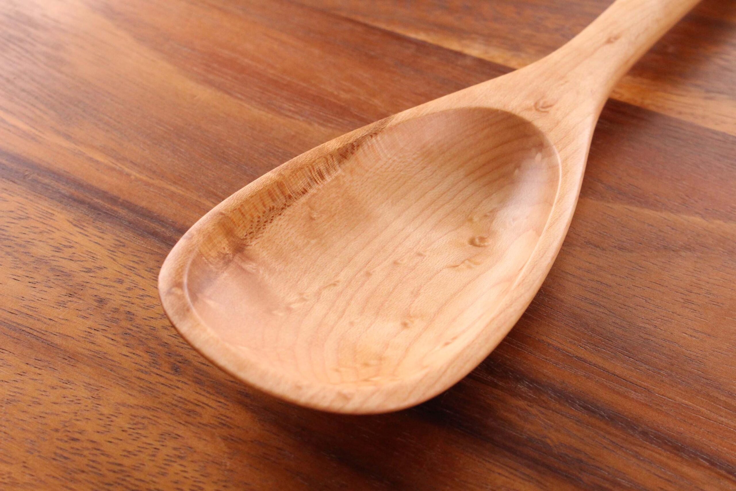 14 and 12 inch handmade wooden treenware spoon for all kinds of jobs in the kitchen - Image 6