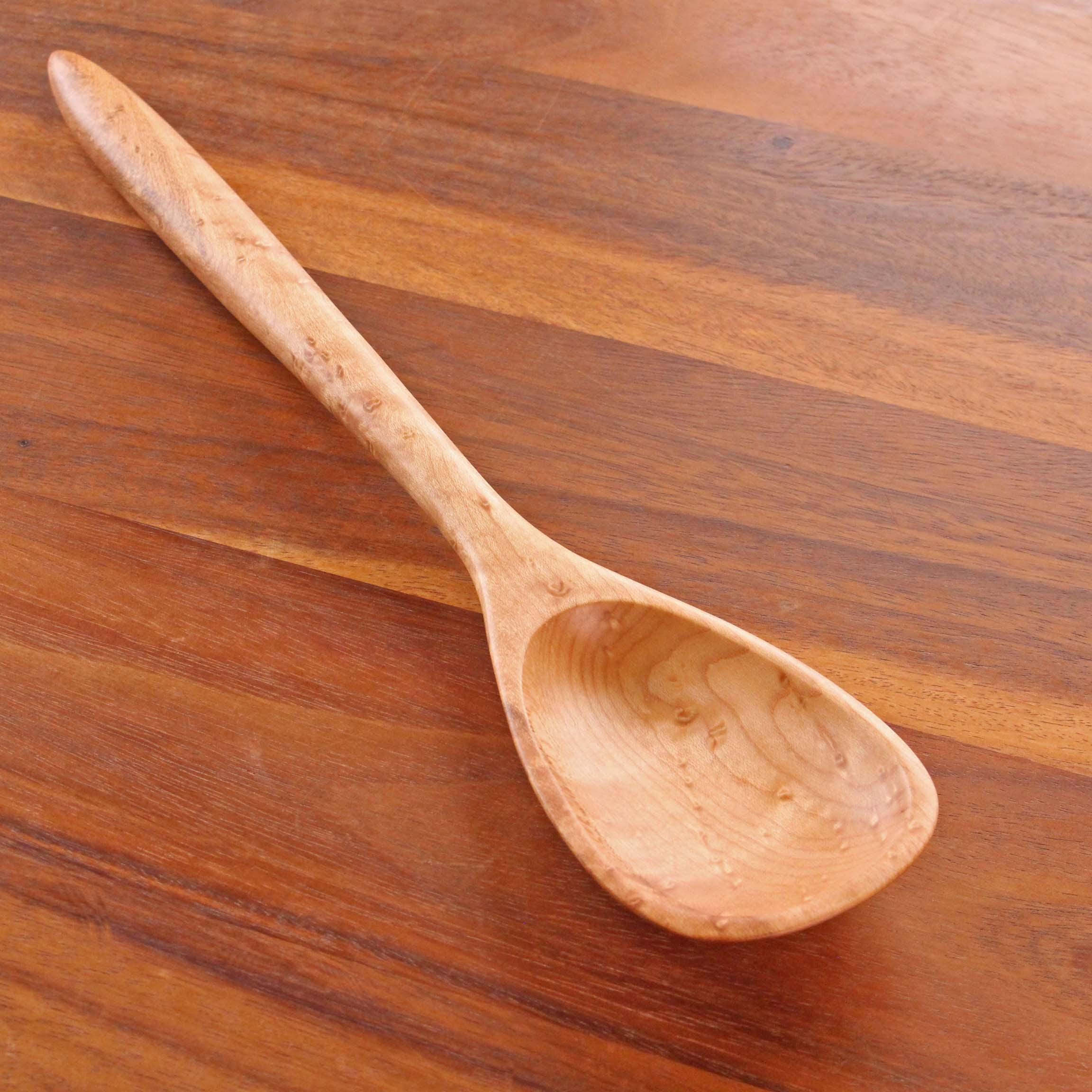 14 and 12 inch handmade wooden treenware spoon for all kinds of jobs in the kitchen - Image 7