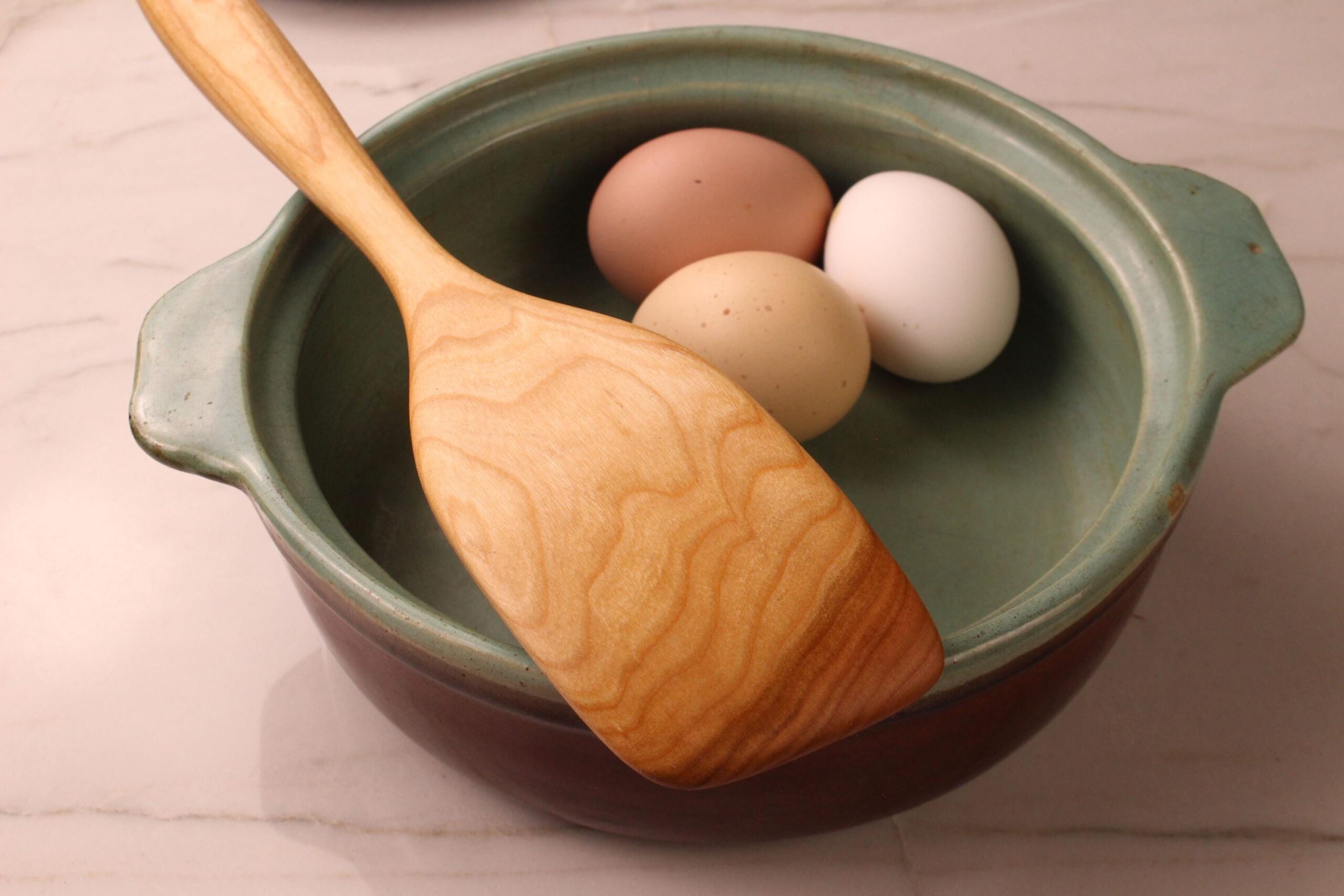 Handmade wooden stirring spatula carved from Walnut, Cherry, or Maple - Image 4